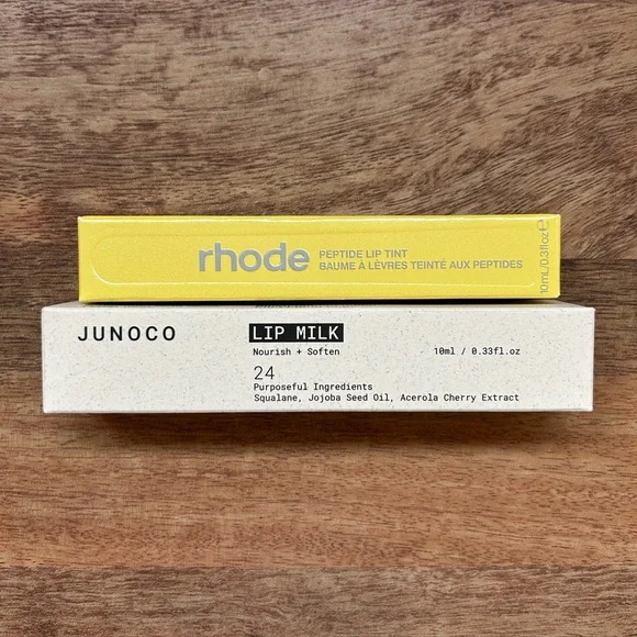 Rhode Peptide Lemontini and Junoco Lip Milk Set - Picture 1 of 3
